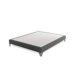 Sommier Tempur Déco Encastrable Anthracite -Lematelas Soldes Boutique sommier tempur encastrable anthracite 3 4 fond blanc
