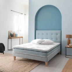 Ensemble Matelas Mémoire De Forme, Sommier Et Pieds Songe 500 - SOMEO -Lematelas Soldes Boutique songe 500 ambiance 1