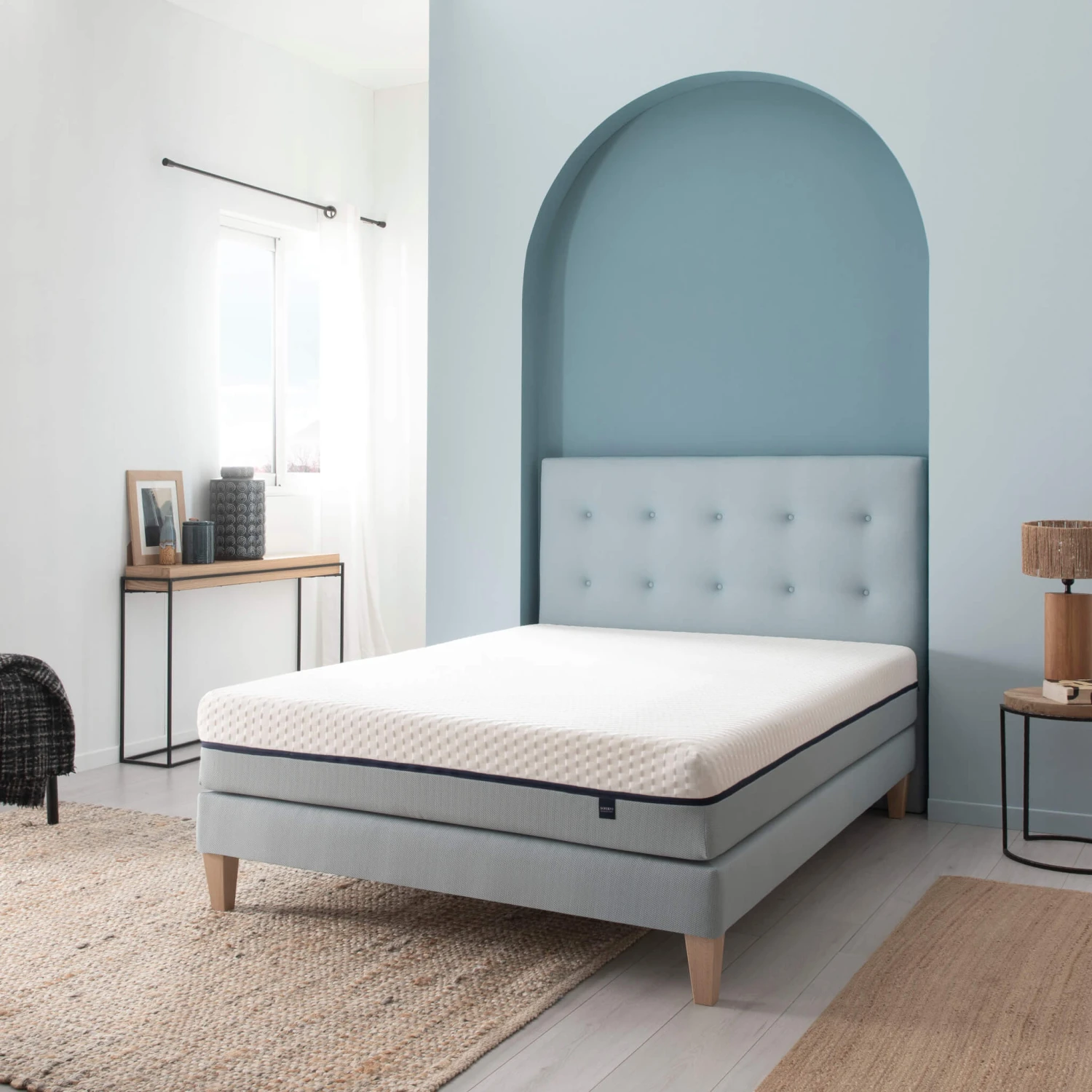 Ensemble Matelas Mémoire De Forme, Sommier, Pieds Et Tête De Lit Songe 600 - SOMEO 10 Ensemble Matelas Mémoire De Forme, Sommier, Pieds Et Tête De Lit Songe 600 - SOMEO – Image 10