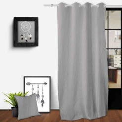 Rideau à œillets Spirit 135x250 Cm -Lematelas Soldes Boutique spirit gris