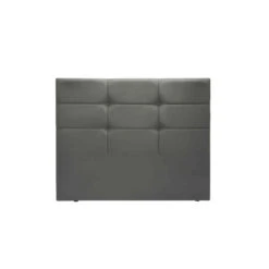 Tête De Lit Déco Cozy En Velours Gris Béton - Merinos -Lematelas Soldes Boutique t te de lit cozy b ton
