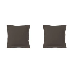 Lot De 2 Taies D'oreillers Zinc 100% Coton