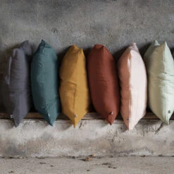 Lot De 2 Taies D'oreillers Double Gaze De Coton Orange Terracotta 7 Lot De 2 Taies D'oreillers Double Gaze De Coton Orange Terracotta -Lematelas Soldes Boutique taie oreiller orange 3 1