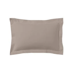 Lot De 2 Taies D'oreillers Percale Lin -Lematelas Soldes Boutique taie oreiller percale lin fond blanc 4