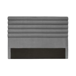 Tête De Lit Déco Tissu Aspect Bombé Gris