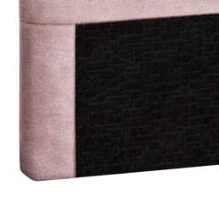 Tête De Lit Déco Tissu Aspect Bombé Vieux Rose -Lematelas Soldes Boutique tete de lit aspect bombe vieux rose zoom bas