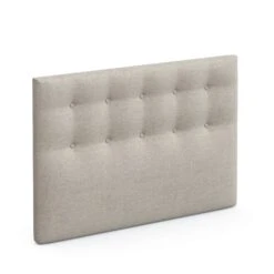 Tête De Lit Déco Capitonnée - SOMEO -Lematelas Soldes Boutique tete de lit beige lin fond blanc 1 4
