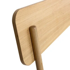 Ensemble Lit + Tête De Lit SMOOTHCLOUD En Bois Naturel Et Blanc -Lematelas Soldes Boutique tete de lit pleine double detoure 3 3