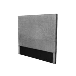 Tête De Lit Déco Tissu Gris -Lematelas Soldes Boutique tete de lit tissu gris fond blanc 1