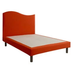 Tête De Lit Forme Vague Terracotta - Someo -Lematelas Soldes Boutique tete de lit vague terracotta fond blanc 3