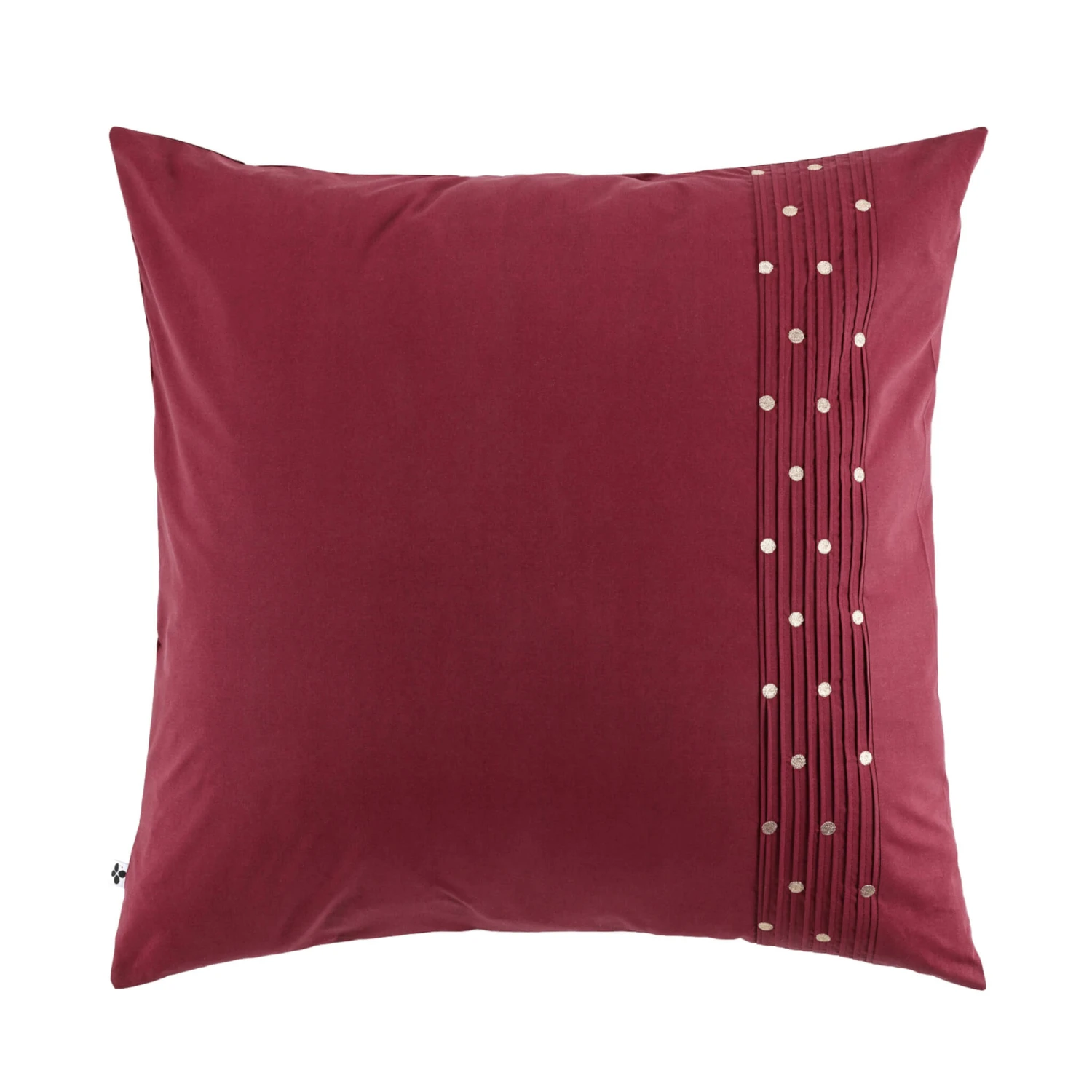 Taie D'oreiller Brodée Plis Religieuses Bordeaux 1 Taie D'oreiller Brodée Plis Religieuses Bordeaux