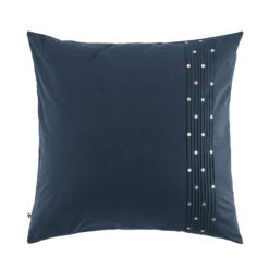 Taie D'oreiller Brodée Plis Religieuses Marine