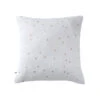 Taie D'oreiller à Pois Brodés Double Gaze De Coton Blanc
