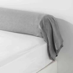 Taie De Traversin Polycoton Actually 140 Cm -Lematelas Soldes Boutique tt actually gris