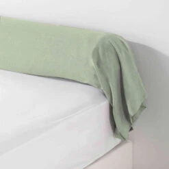 Taie De Traversin Polycoton Actually 140 Cm -Lematelas Soldes Boutique tt actually kaki