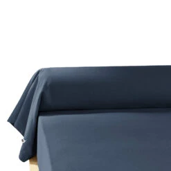 Taie De Traversin Flanelle Marine