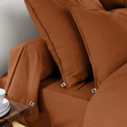Taie De Traversin Flanelle Orange -Lematelas Soldes Boutique tt candice orange ambiance