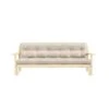 Banquette UNWIND En Pin Massif Naturel Avec Matelas Futon 130x190