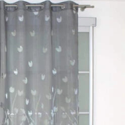Voilage Tulipe Gris 140x240