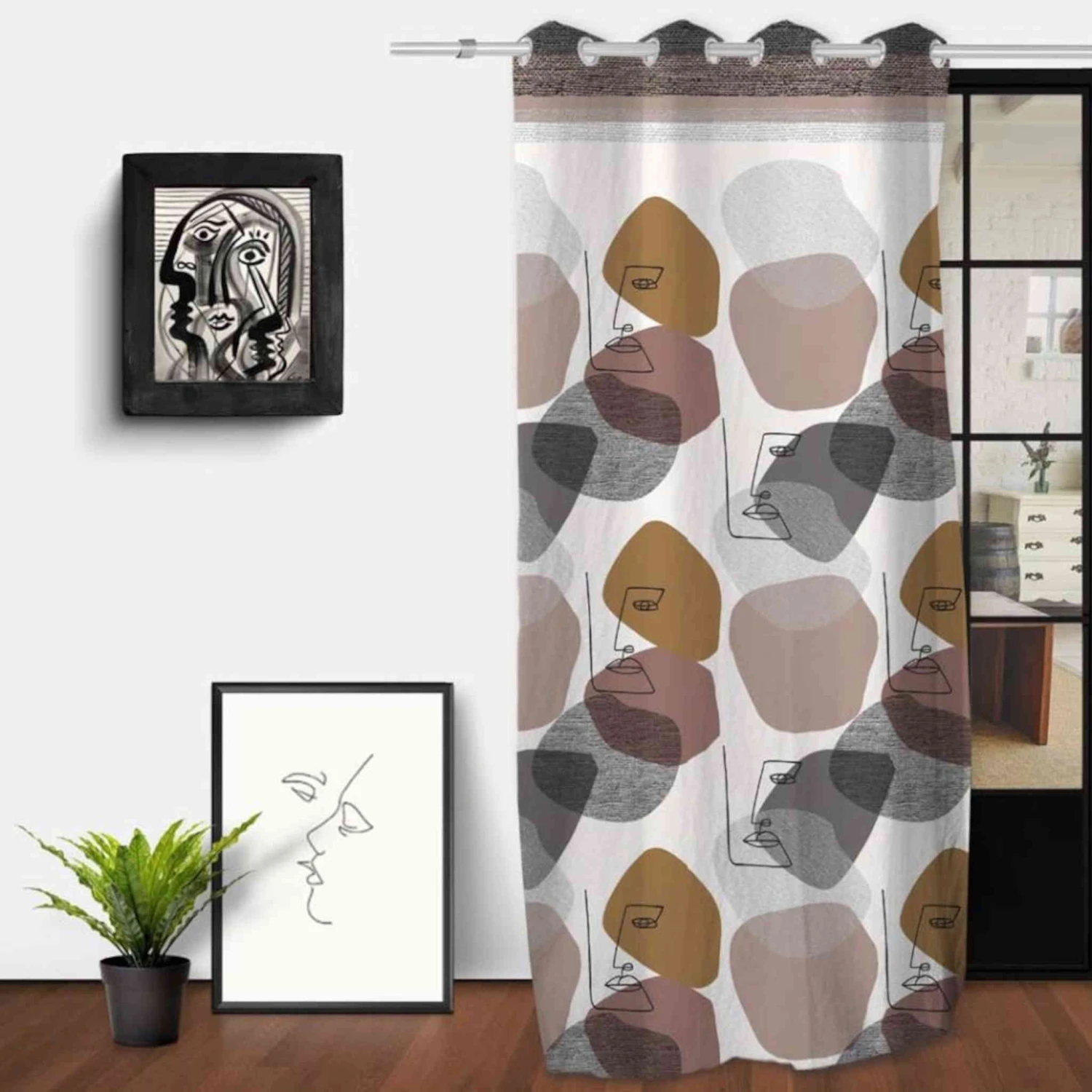 Voilage à œillets Modern 135x250 Cm 1 Voilage à œillets Modern 135x250 Cm