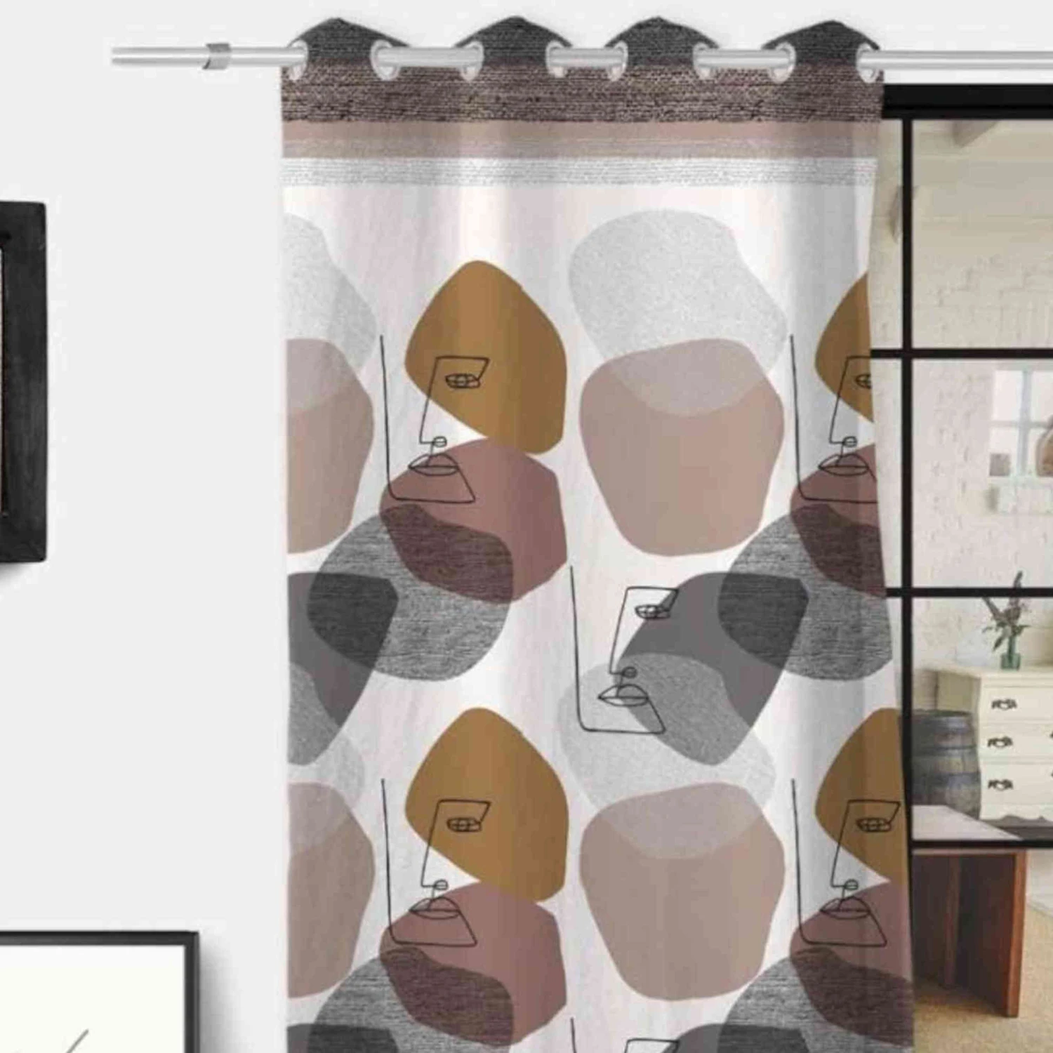 Voilage à œillets Modern 135x250 Cm 2 Voilage à œillets Modern 135x250 Cm – Image 2