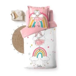 Parure De Lit Enfant Arc En Ciel 140x200 6 Parure De Lit Enfant Arc En Ciel 140x200 -Lematelas Soldes Boutique w14l3c14020001864 3 dessus fond blanc