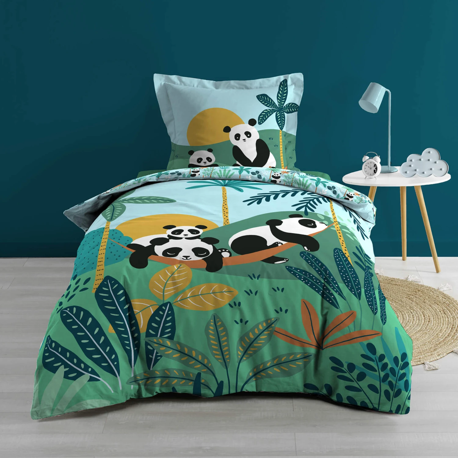 Parure De Lit Enfant Panda Life 140x200 1 Parure De Lit Enfant Panda Life 140x200