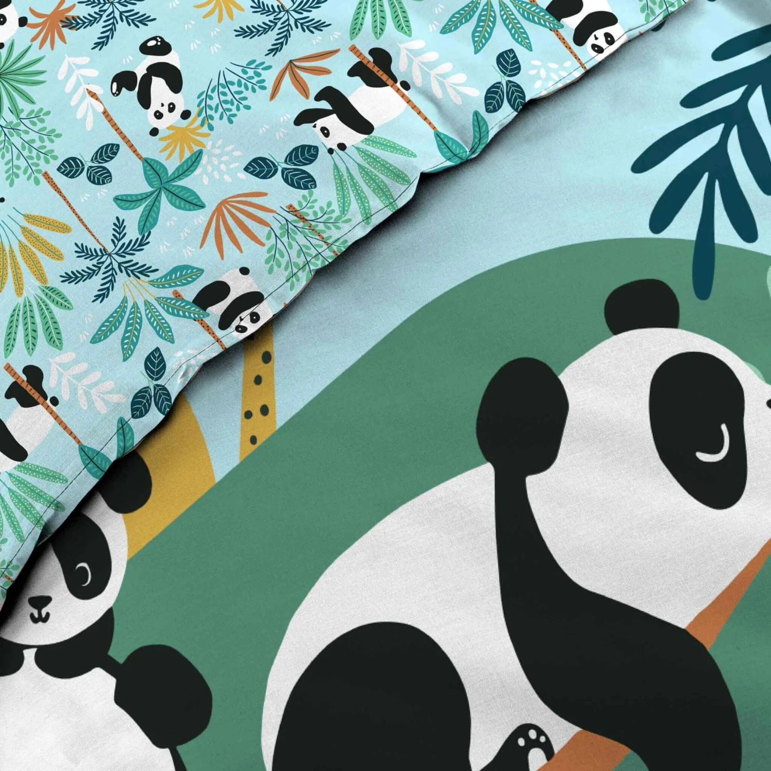 Parure De Lit Enfant Panda Life 140x200 2 Parure De Lit Enfant Panda Life 140x200 – Image 2