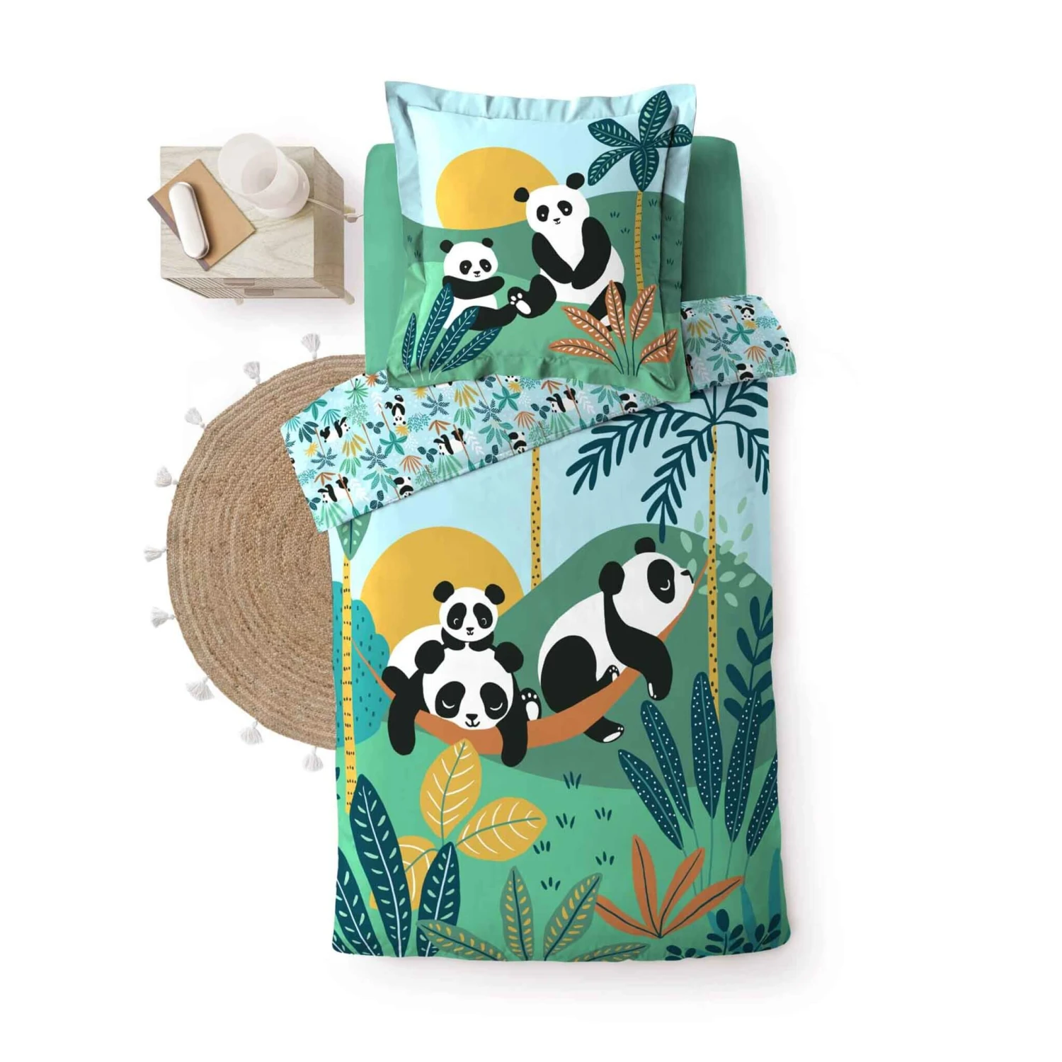 Parure De Lit Enfant Panda Life 140x200 3 Parure De Lit Enfant Panda Life 140x200 – Image 3