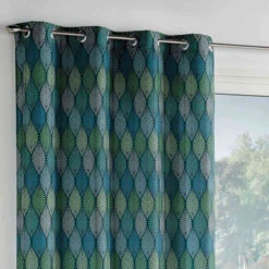 Rideau à œillets Winter Green 140x260 Cm -Lematelas Soldes Boutique winter green bleu zoom 1
