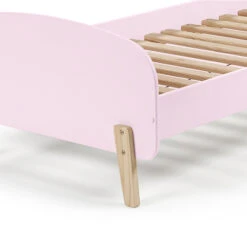 Lit Enfant 90x200 Rose Avec Sommier Et Barrière - Terre De Nuit -Lematelas Soldes Boutique zomm lit rose kiddy