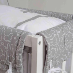 Roba Berceau Bébé 3 En 1 Miffy En Bois Blanc - 85x43 Cm -Lematelas Soldes Boutique zoom berceau miffy 1