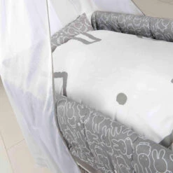 Roba Berceau Bébé 3 En 1 Miffy En Bois Blanc - 85x43 Cm -Lematelas Soldes Boutique zoom berceau miffy 2