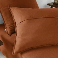 Taie D'oreiller Flanelle Orange -Lematelas Soldes Boutique zoom to candice orange